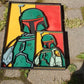 3-D Layered Boba Fett Wooden Art