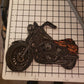Motorcycle V Twin Wall Sculpture