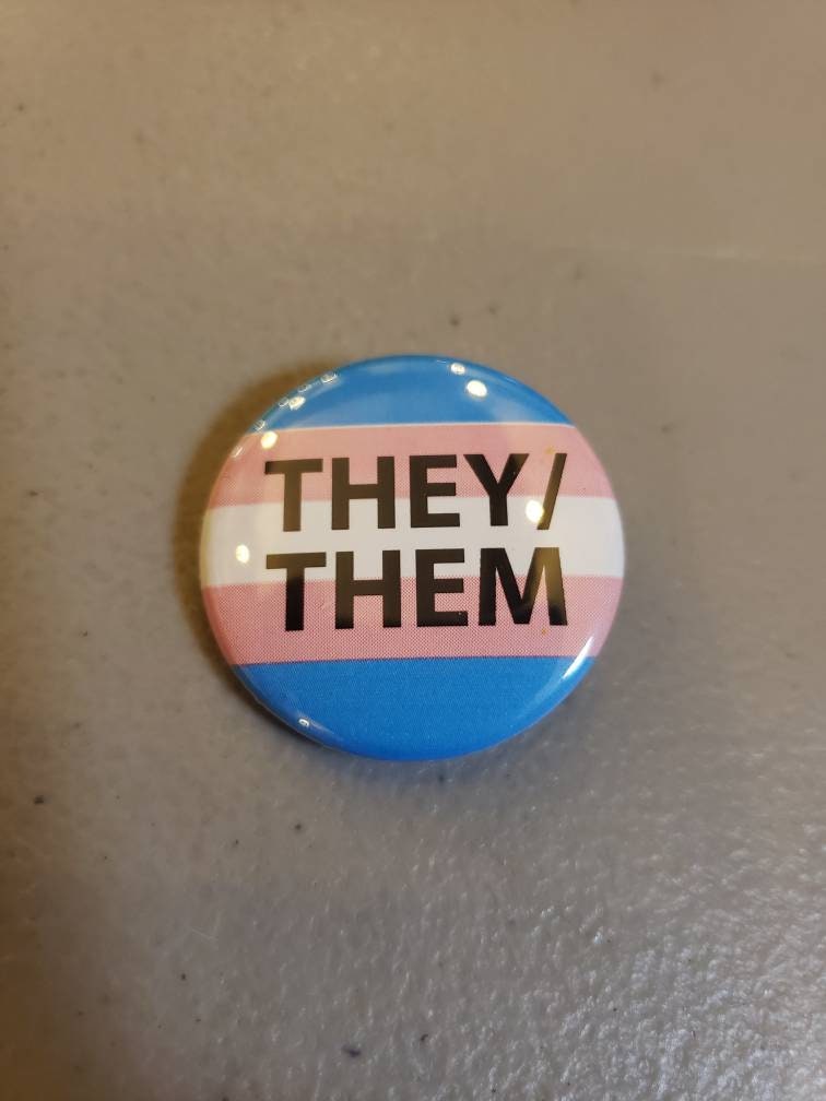 Trans Pride Flag Button 1.25 inch Button