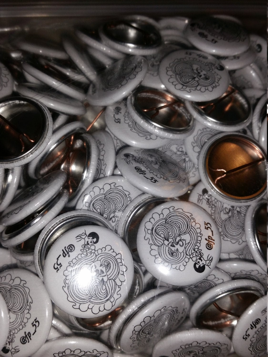 100 Custom 1 inch Buttons